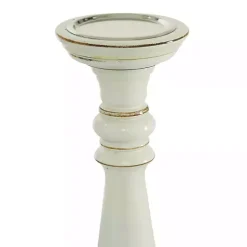 Hot Kirklands Home Daisy White Rustic 3-pc. Candle Holder Set