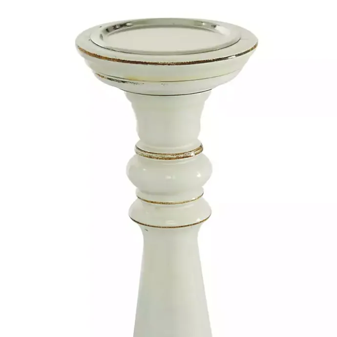 Hot Kirklands Home Daisy White Rustic 3-pc. Candle Holder Set