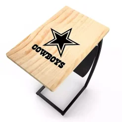 Clearance Kirklands Home Dallas Cowboys Wood C-Table Tan
