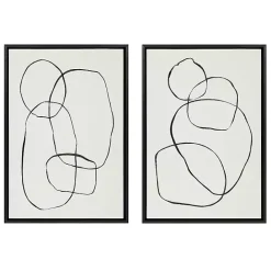 Best Kirklands Home Dancing Circles Framed Canvas Art Prints, Set of 2