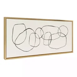 Sale Kirklands Home Dancing Circles Framed Canvas Art Print