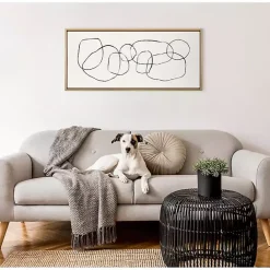 Sale Kirklands Home Dancing Circles Framed Canvas Art Print