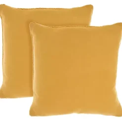 Outlet Kirklands Home Dandelion Cable Knit Throw Pillows, Set of 2 Yellow