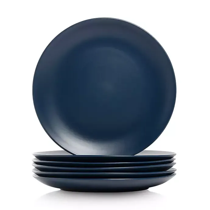 Sale Kirklands Home Dark Classic Coupe Dinner Plates, Set of 6 Blue