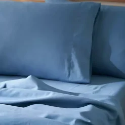 Best Kirklands Home Dark Microfiber 4-pc. King Sheet Set Blue