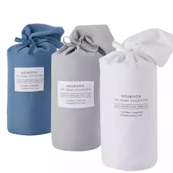 Best Kirklands Home Dark Microfiber 4-pc. King Sheet Set Blue