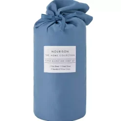 Best Kirklands Home Dark Microfiber 4-pc. King Sheet Set Blue