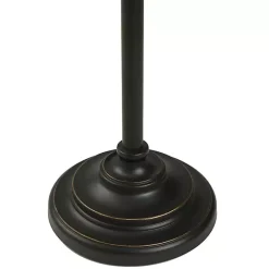 Best Kirklands Home Dark Bronze Madison Swing Arm Floor Lamp White