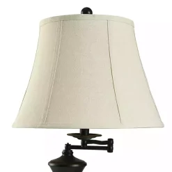 Best Kirklands Home Dark Bronze Madison Swing Arm Floor Lamp White