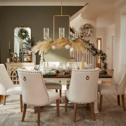 Sale Kirklands Home Dark Brown and Ivory Jackson Dining Table