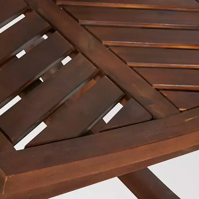 Outlet Kirklands Home Dark Chevron Outdoor Rocking Chair Brown