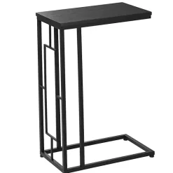 Online Kirklands Home Dark Metal C-Shaped Accent Table Brown