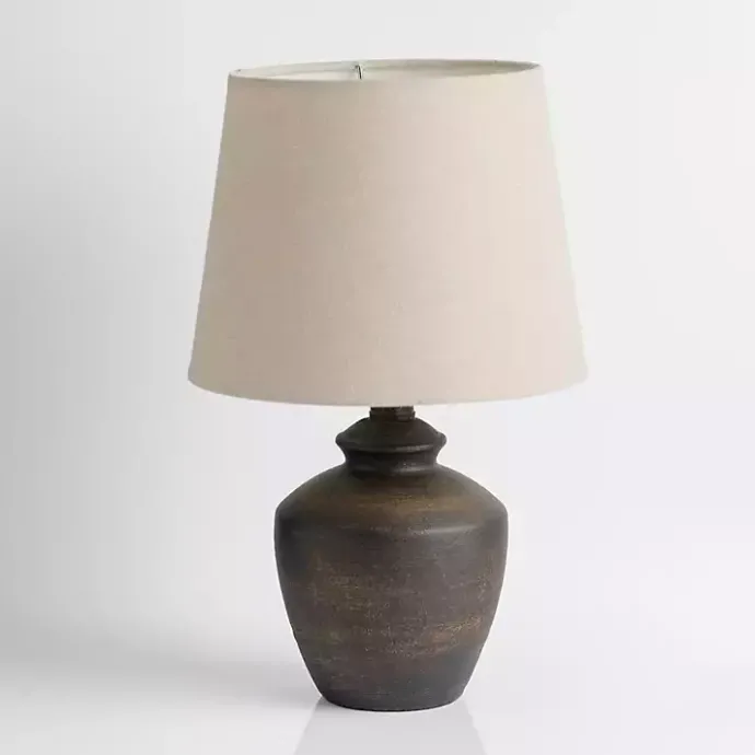 Best Kirklands Home Dark Brown Textured Table Lamp Tan
