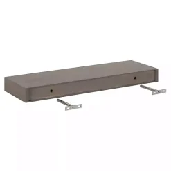 Outlet Kirklands Home Dark Brown Wood Floating Shelves, Set of 2