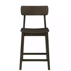 Hot Kirklands Home Dark Wood Open Back Counter Stool Brown