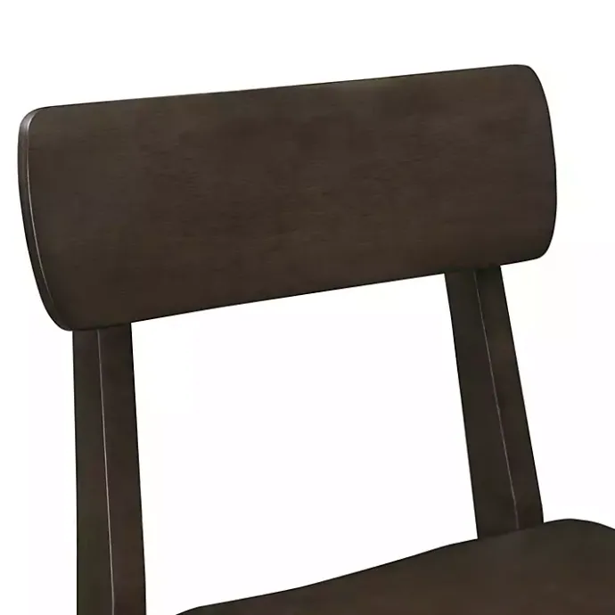 Hot Kirklands Home Dark Wood Open Back Counter Stool Brown