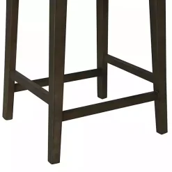 Hot Kirklands Home Dark Wood Open Back Counter Stool Brown