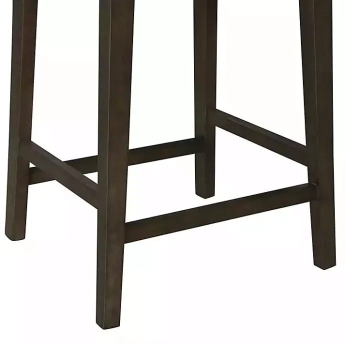 Hot Kirklands Home Dark Wood Open Back Counter Stool Brown