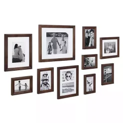 Kirklands Home Dark Wood 10-pc. Gallery Wall Frame Set Brown
