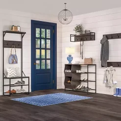 Clearance Kirklands Home Dark Brown Wooden 3-Hook Coat Racks, Set of 2