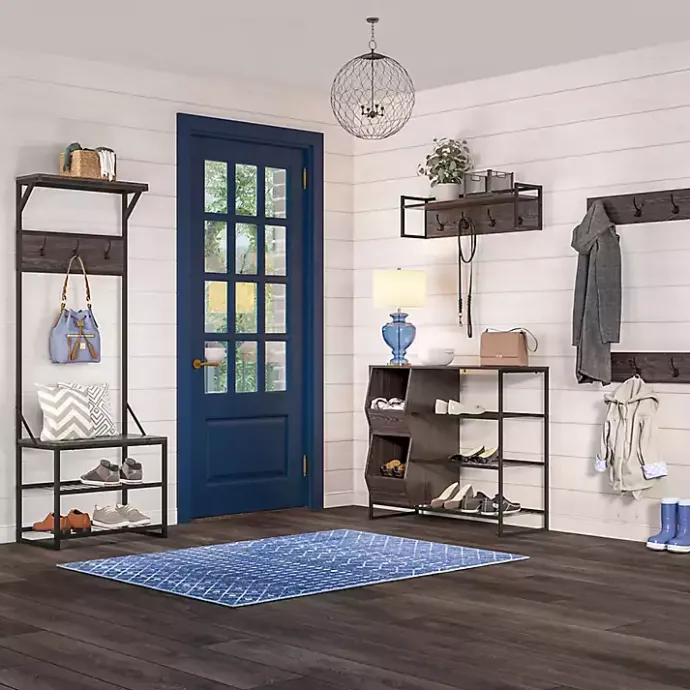 Clearance Kirklands Home Dark Brown Wooden 3-Hook Coat Racks, Set of 2