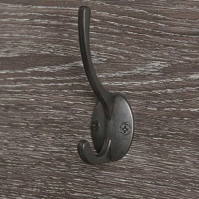 Clearance Kirklands Home Dark Brown Wooden 3-Hook Coat Racks, Set of 2