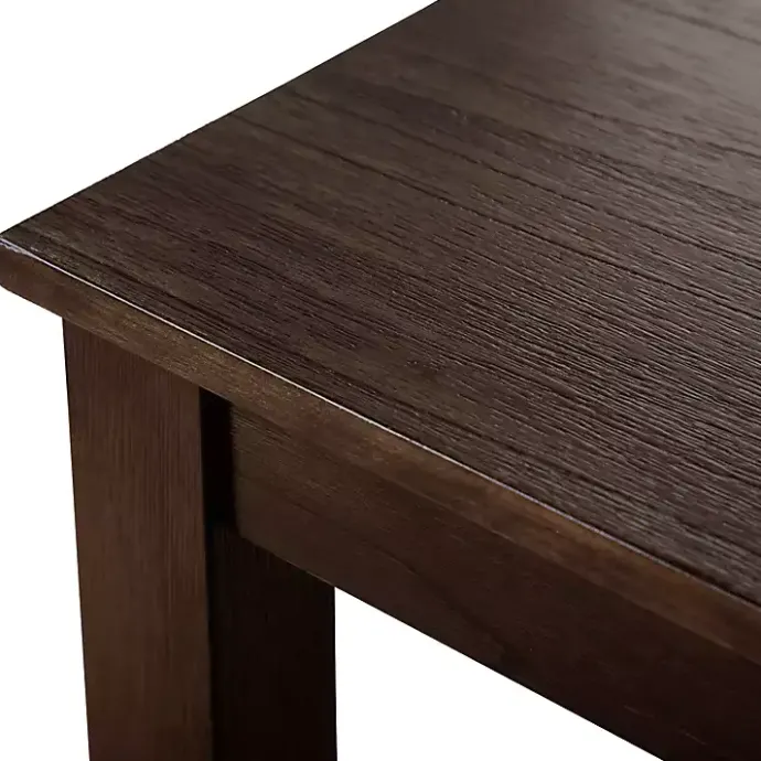 Kirklands Home Dark Cherry Wood Kayla Counter Height 3-pc. Set Brown