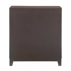 Hot Kirklands Home Dark Chestnut Medallion Carved Cabinet Brown