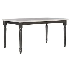 Sale Kirklands Home Dark Gray & White Traditional Dining Table
