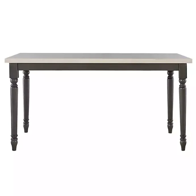 Sale Kirklands Home Dark Gray & White Traditional Dining Table