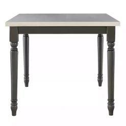 Sale Kirklands Home Dark Gray & White Traditional Dining Table