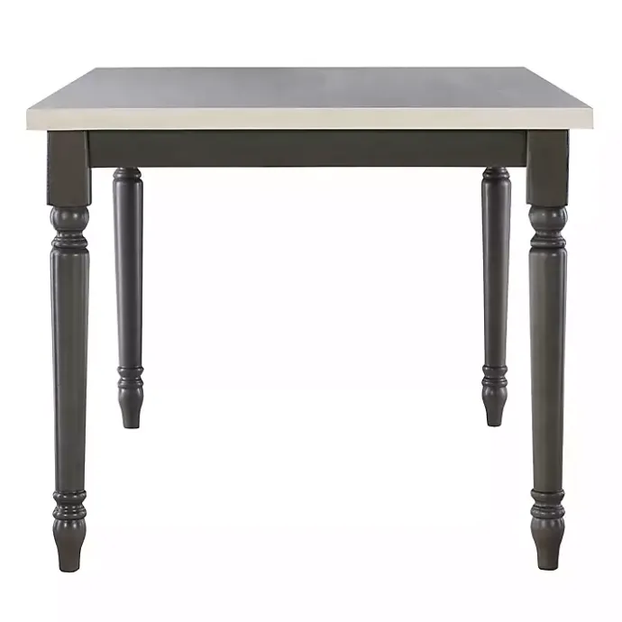Sale Kirklands Home Dark Gray & White Traditional Dining Table
