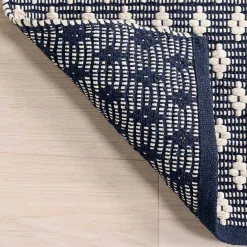 Best Kirklands Home Dark Gray and Ivory Dainty Diamond Area Rug, 8x10