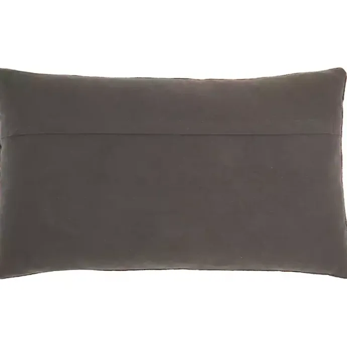 Outlet Kirklands Home Dark Beaded Deco Lumbar Pillow Gray