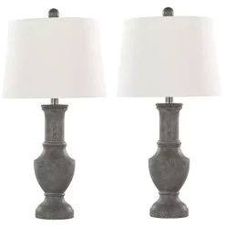 Best Kirklands Home Dark Gray Chateau Table Lamps, Set of 2 White