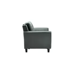 Sale Kirklands Home Dark Kelly Microfiber Rolled Armchair Gray