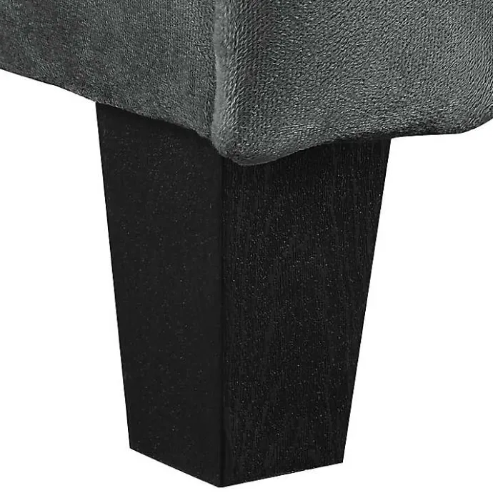 Sale Kirklands Home Dark Kelly Microfiber Rolled Armchair Gray