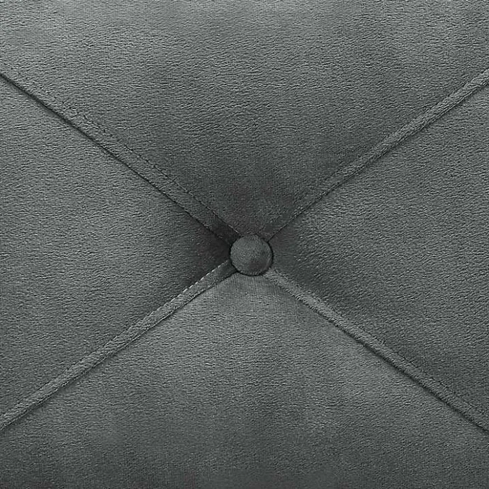 Sale Kirklands Home Dark Kelly Microfiber Rolled Armchair Gray