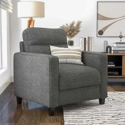 Discount Kirklands Home Dark Performance Fabric Danna Accent Chair Gray