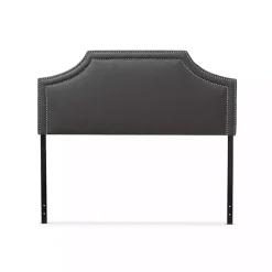 Clearance Kirklands Home Dark Scalloped Corner Queen Headboard Gray