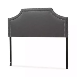 Clearance Kirklands Home Dark Scalloped Corner Queen Headboard Gray