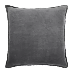 Outlet Kirklands Home Dark Solid Cotton Pillow, 22 in. Gray