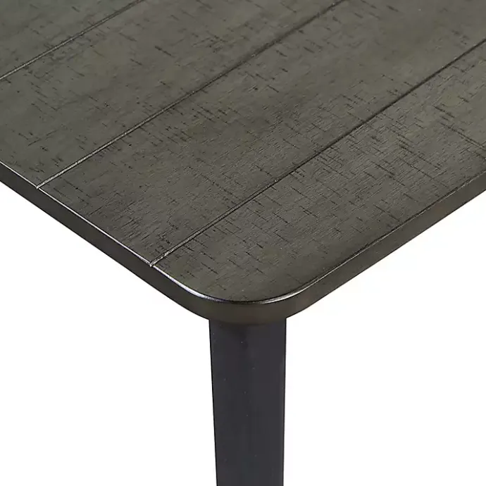 Best Kirklands Home Dark Wood and Metal Dining Table Gray