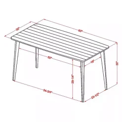 Best Kirklands Home Dark Wood and Metal Dining Table Gray