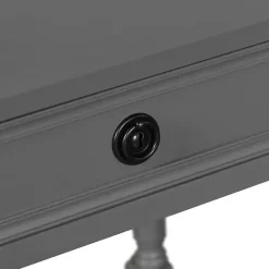 Hot Kirklands Home Dark Wood Barrett Accent Table Gray