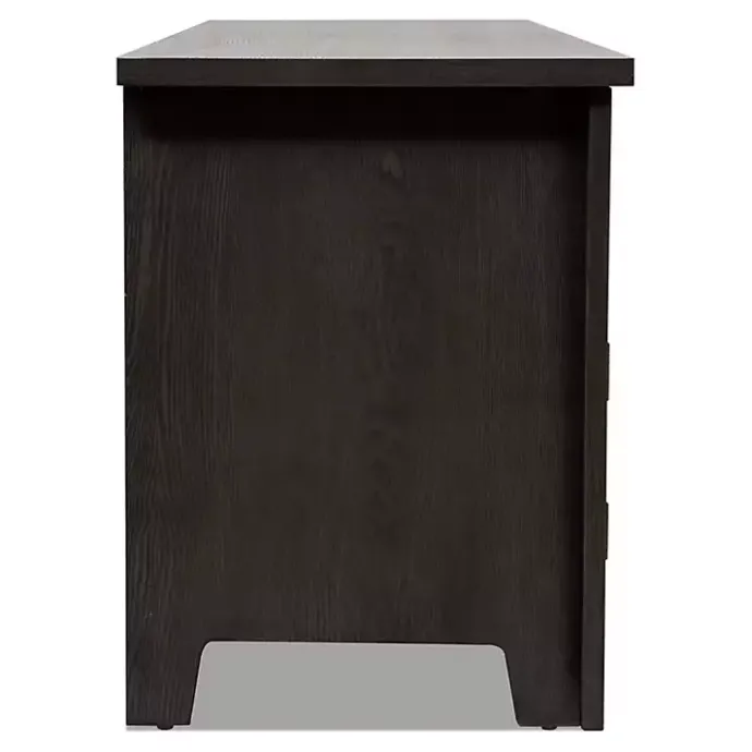 Outlet Kirklands Home Dark Wood 4-Door Media Cabinet Gray