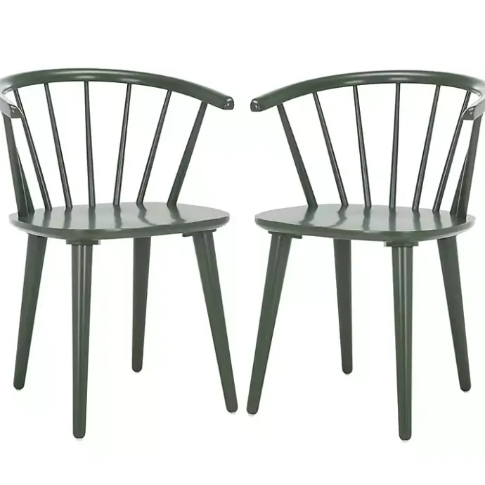 Discount Kirklands Home Dark Blanchard Dining Chairs, Set of 2 Green