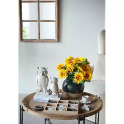 Sale Kirklands Home Dark Two-Tone Round Vase Green