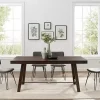 Kirklands Home Dark Oak Wood Rustic Dining Table