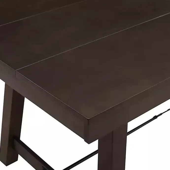Kirklands Home Dark Oak Wood Rustic Dining Table